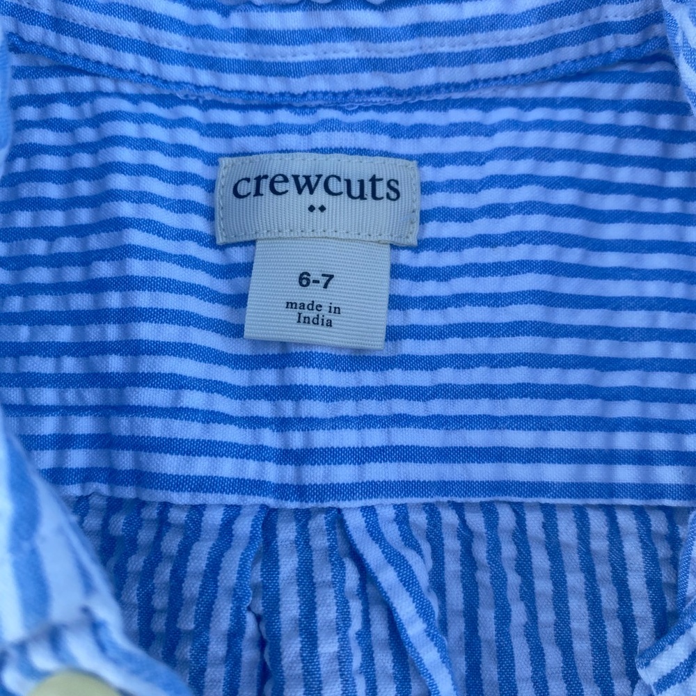 Crewcuts Light Blue Striped Top